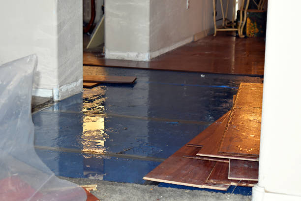 Professional Burst Pipe Cleanup technician working in Amherst, WI